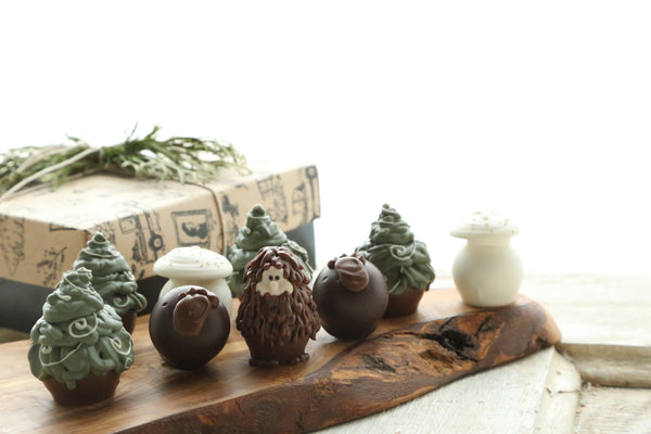 Chocolate Truffles ~ 9-Piece Gift ~ Sammy Sasquatch the Bigfoot