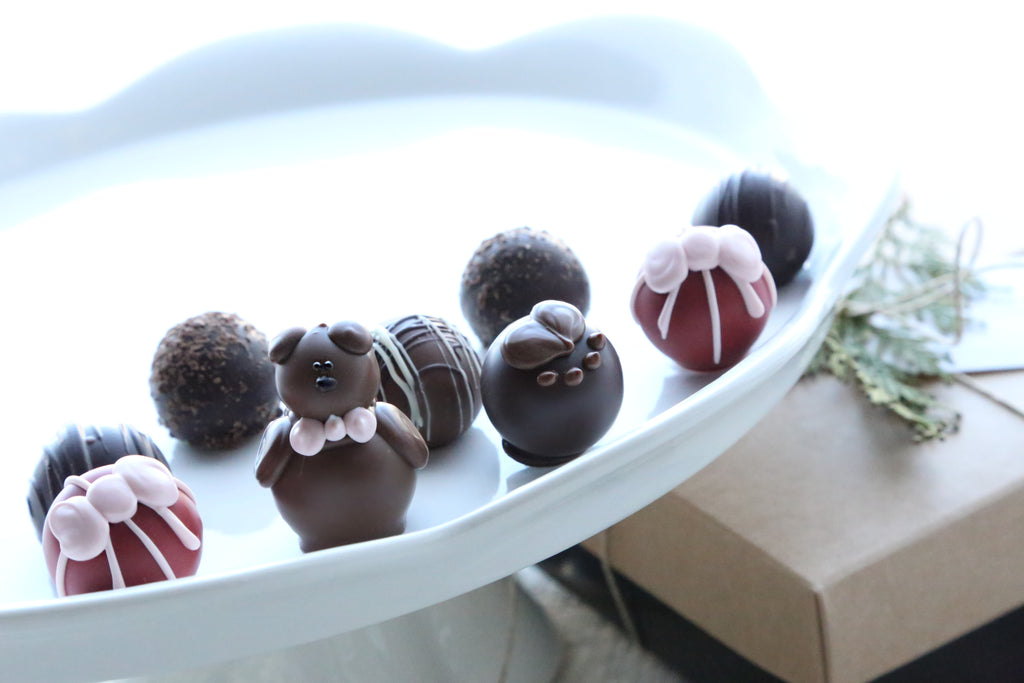 Combo ~ 9-Piece Gift ~ Teddy Bears (Cherries & Truffles)