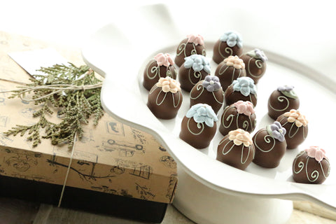 Chocolate Truffles ~ 16-Piece Gift ~ Flower Garden