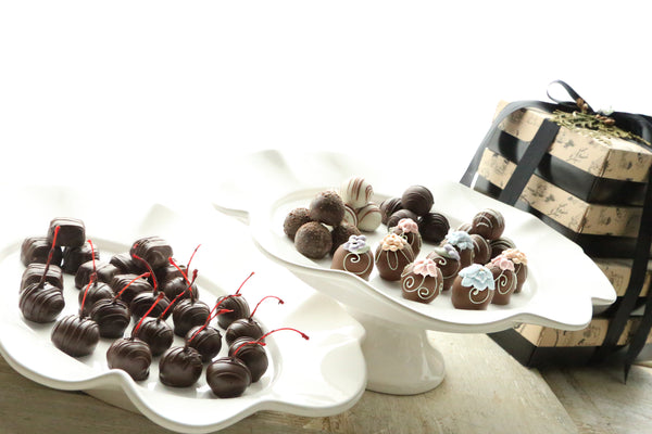 Chocolate Truffles ~ 4-Tier Gift Tower ~ Flower Garden