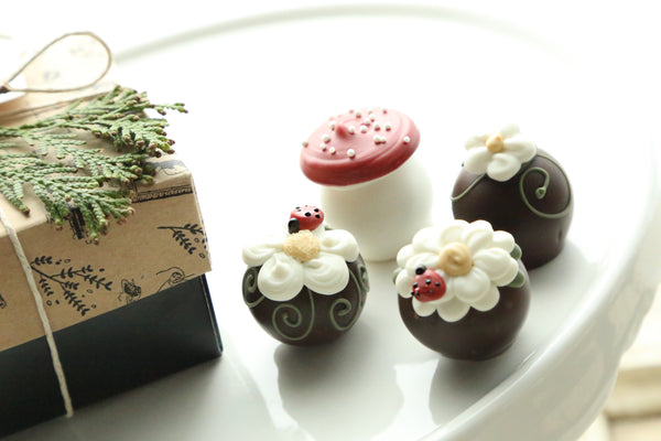 Chocolate Truffles ~ 4-Piece Gift ~ Daisy Patch