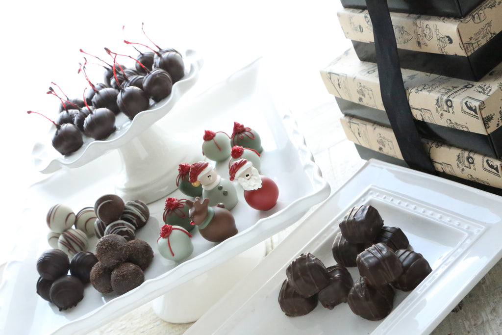 Cordial Cherries ~ 4-Tier Gift Tower ~ Christmas Eve