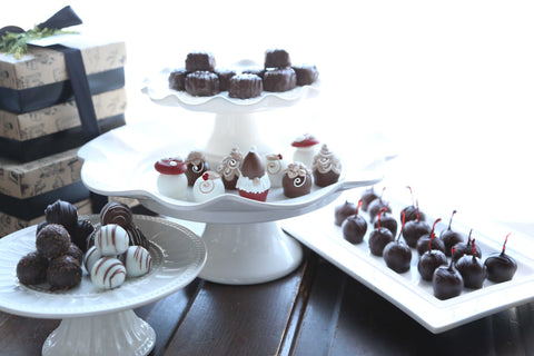 Chocolate Truffles ~ 4-Tier Gift Tower ~ Christmas Gnomes