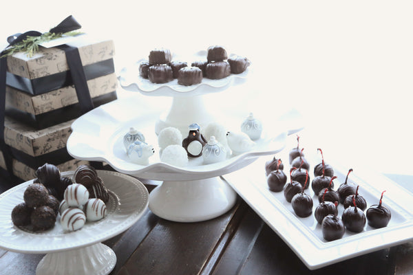Chocolate Truffles ~ 4-Tier Gift Tower ~ Polar Christmas