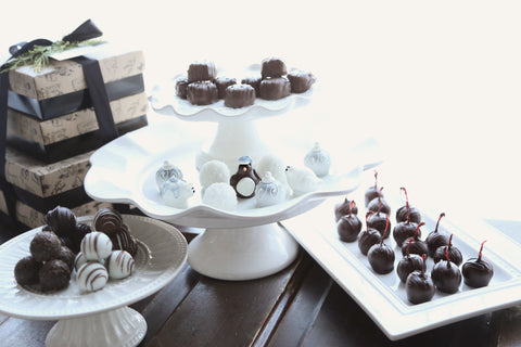 Chocolate Truffles ~ 4-Tier Gift Tower ~ Polar Christmas