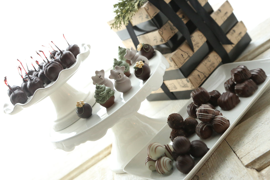 Chocolate Truffles ~ 4-Tier Gift Tower ~ Elephants