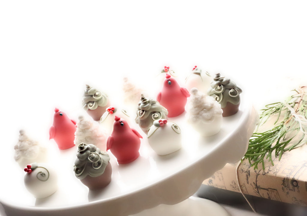 Chocolate Truffles ~ 16-Piece Gift ~ Christmas Garden
