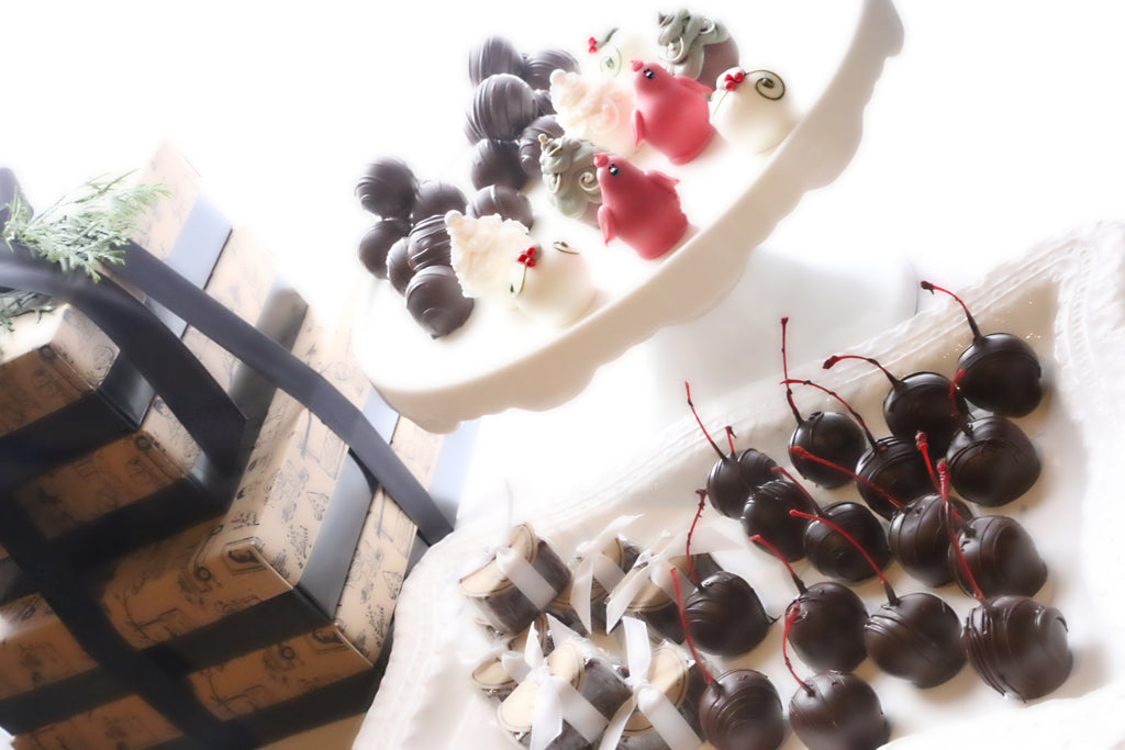 Chocolate Truffles ~ 4-Tier Gift Tower ~ Christmas Garden