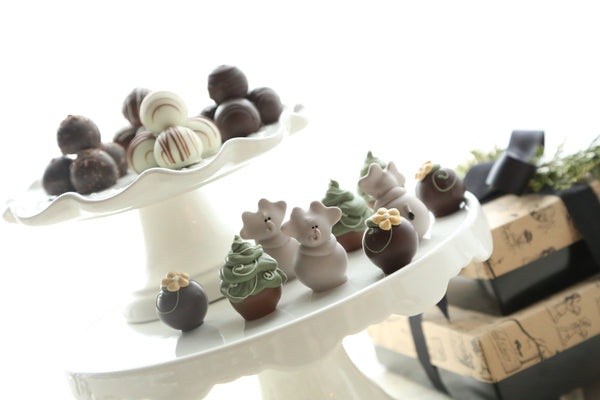 Chocolate Truffles ~ 2-Tier Gift Tower ~ Elephants